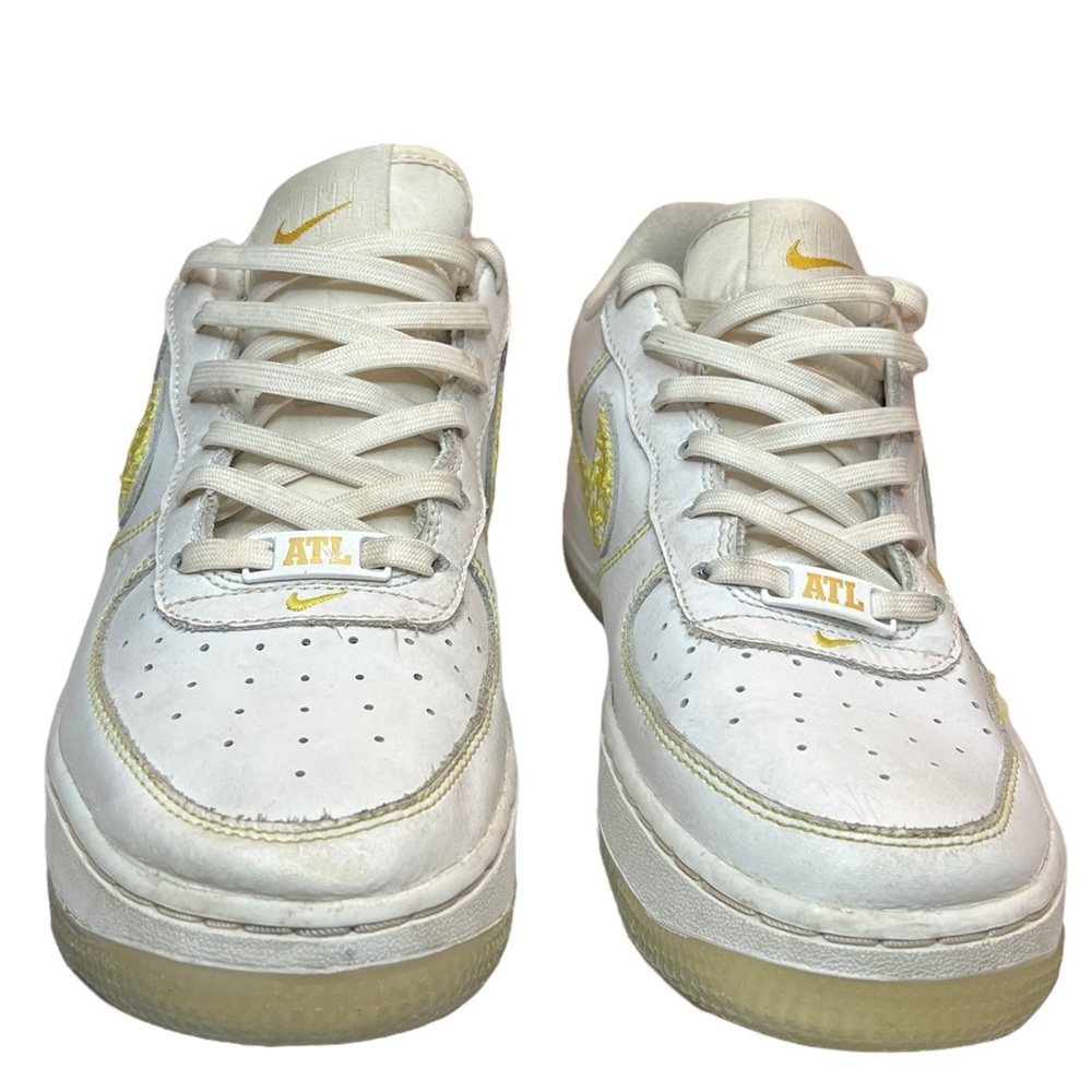 NIKE AIR FORCE 1 LOW “THE DIRTY” ATL White Metallic Gold-Desert Sz 6.5 Y
